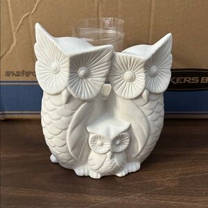 Adorable Ceramic Owl Family Vase